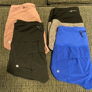 Lululemon high waisted speed up shorts
